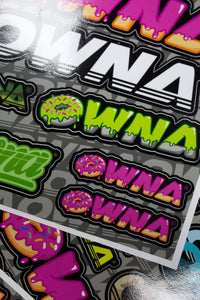 ' OWNA ' STICKER SHEET!