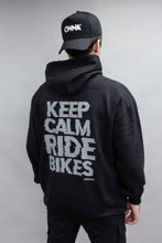 Load image into Gallery viewer, &#39; KEEP CALM RIDE BIKES &#39; BASIC HOODIE!