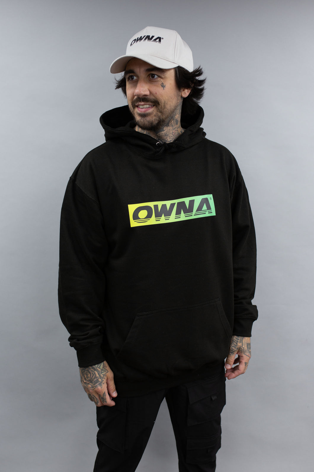 OWNA ' GREEN FADE ' BASIC HOODIE!