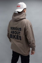 Load image into Gallery viewer, &#39; SERIOUS ABOUT BIKES &#39; BASIC HOODIE!