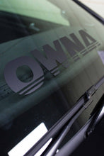Load image into Gallery viewer, &#39; OWNA &#39; Black Car Sticker / Banner