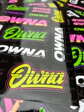 Load image into Gallery viewer, &#39; OWNA &#39; A4 STICKERS